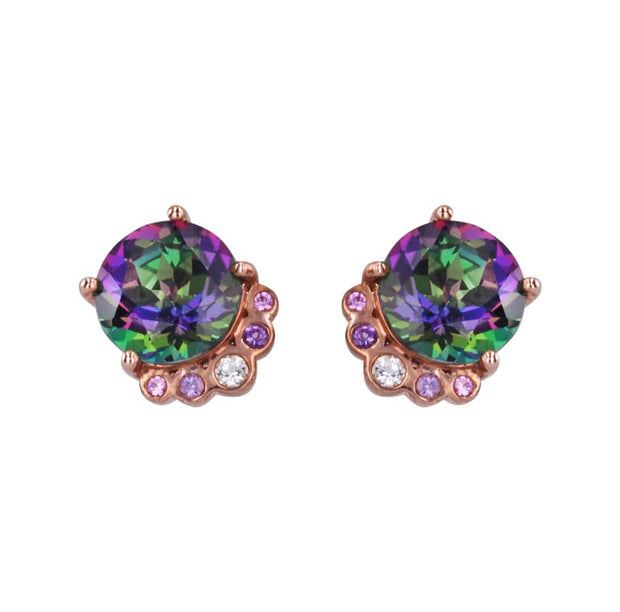 Adore Adorn Earrings Majestic Studded Earrings in Rose Gold