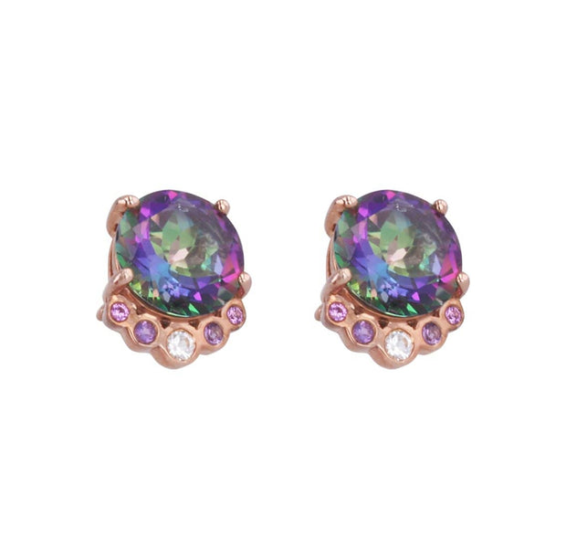 Adore Adorn Earrings Majestic Studded Earrings in Rose Gold